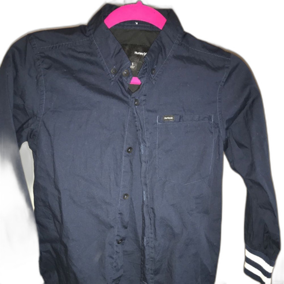 Hurley Other - Hurley Blue & White Button-Down Shirt Size S